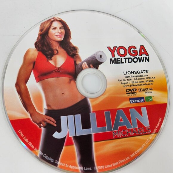 Jillian Michaels Yoga Meltdown DVD Exercise Fitness Workout Burn Calories 1 2 - Picture 4 of 7